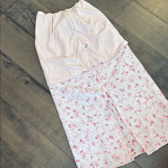 NWT Floral Pink Rose Maxi Skirt size M - Picture 15 of 16